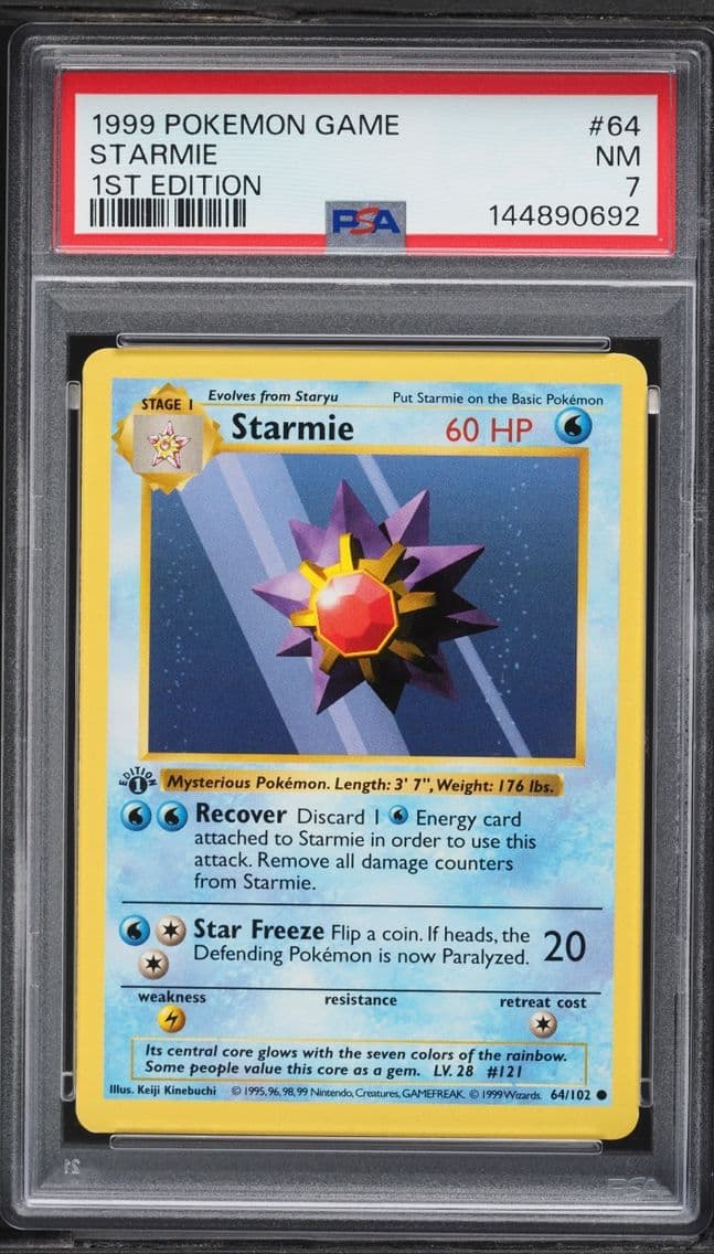 1999 #64 Starmie PSA 7 Pokemon B
