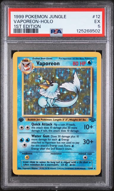 Vaporeon-Holo 1st Edition