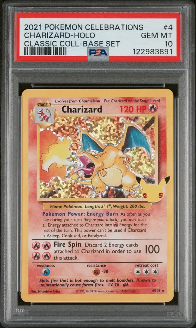 2021 #4 Charizard-Holo PSA 10 Ce