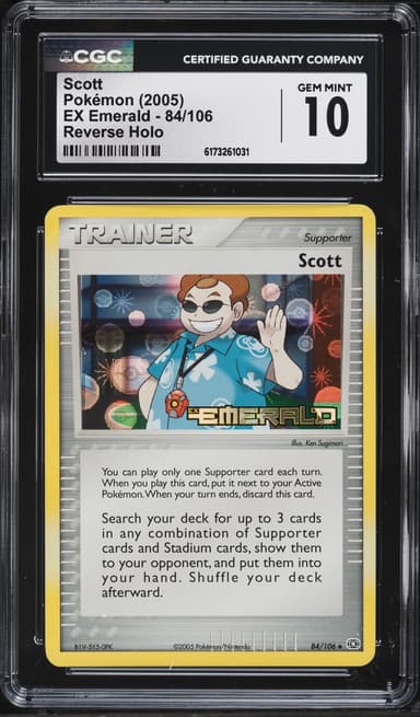 Pokemon EX Emerald Reverse Holo Scott #84