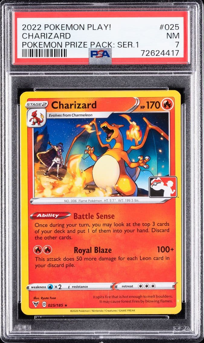 2022 #025 Charizard PSA 7 Play!