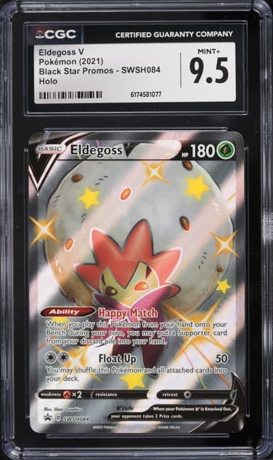 Pokemon Sword & Shield Promo Shining Fates Shiny Eldegoss V #SWSH084