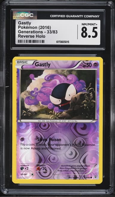 Pokemon XY Generations Reverse Holo Gastly #33