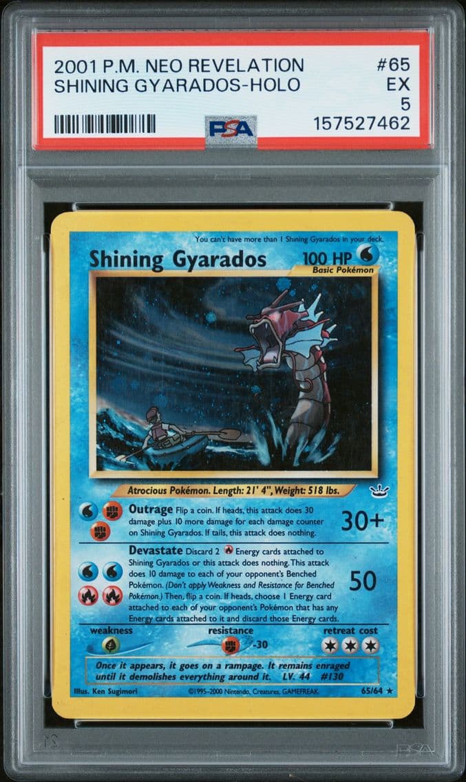 2001 #65 Shining Gyarados-Holo P