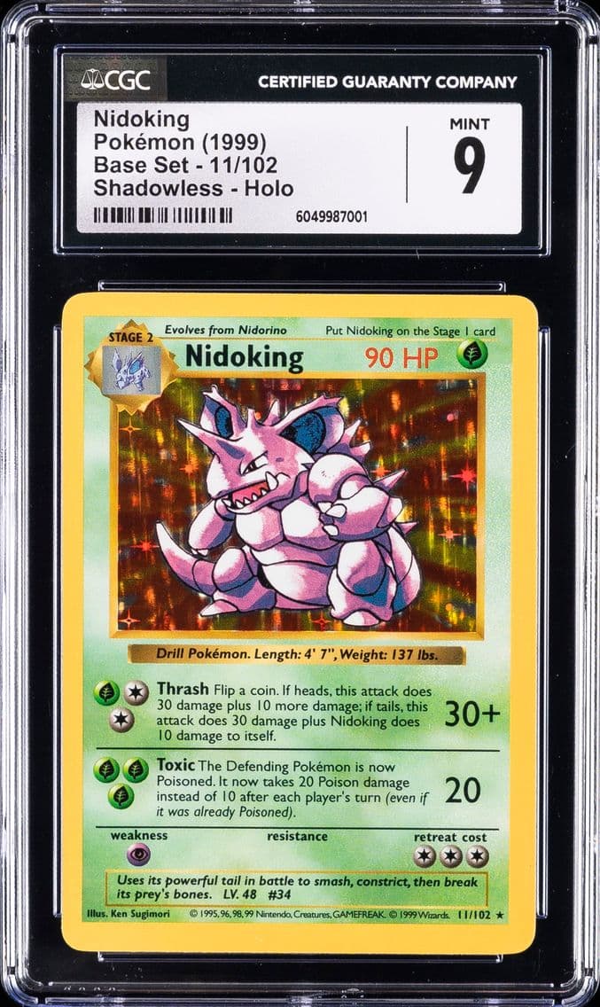 1999 #11 Nidoking-Holo CGC 9 Gam