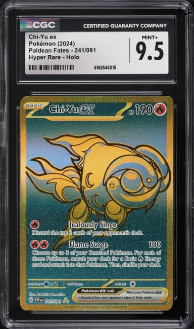 Pokemon Scarlet & Violet Paldean Fates Gold Rare Chi-Yu EX #241
