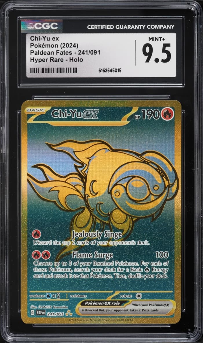 Pokemon Scarlet & Violet Paldean Fates Gold Rare Chi-Yu EX #241
