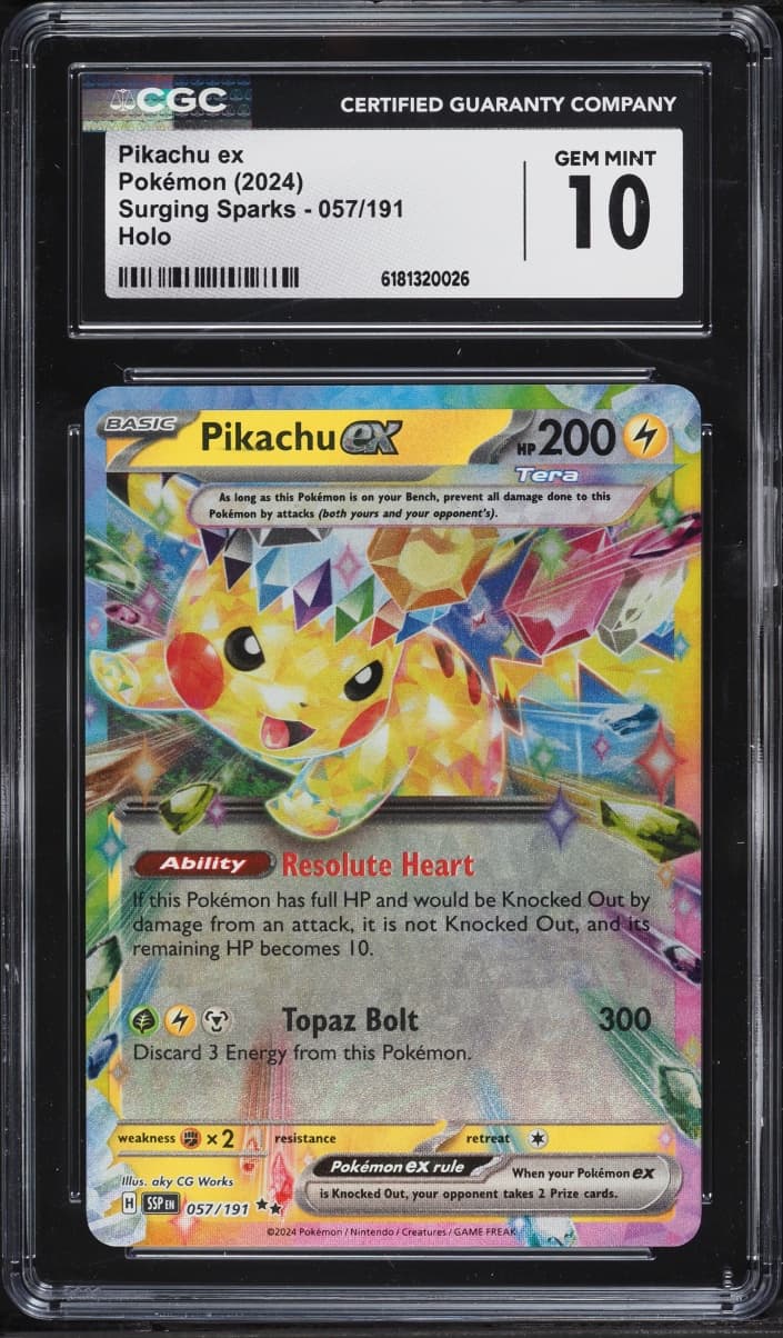 Pokemon Scarlet & Violet Surging Sparks Holo Pikachu EX #57
