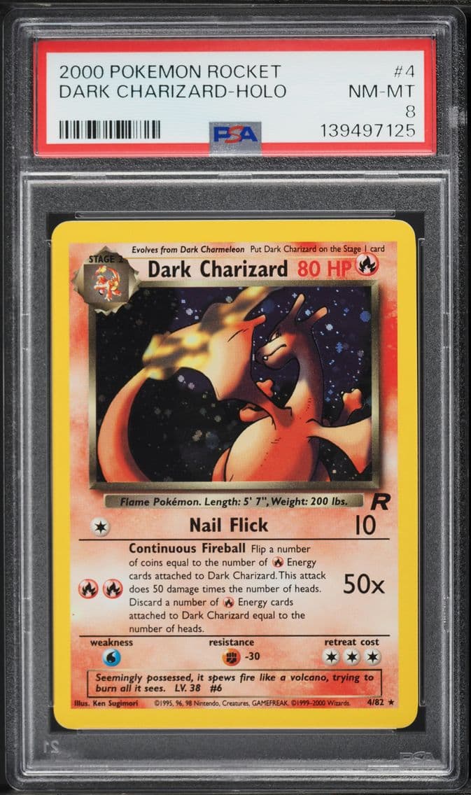 2000 #4 Dark Charizard-Holo PSA 