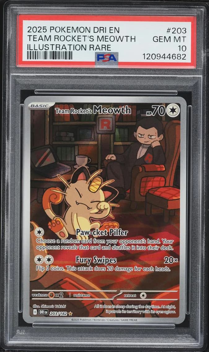 2025 #203 Team Rocket's Meowth P