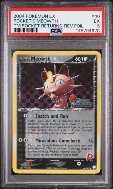 Rocket's Meowth-Reverse Foil