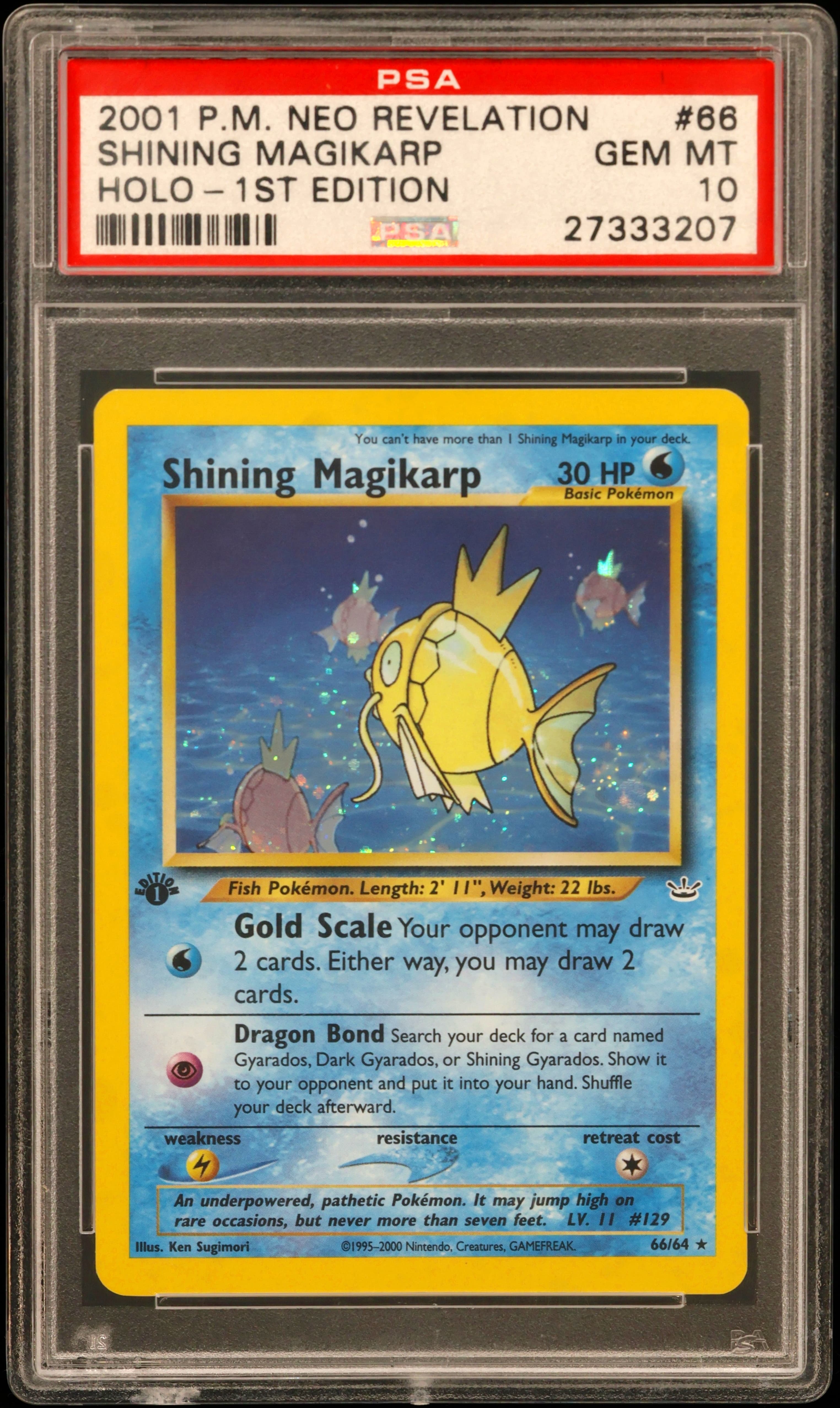 Shining Magikarp-Holo 1st Edition