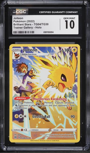 Pokemon Sword & Shield Brilliant Stars CHR Jolteon #TG04