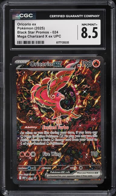 Pokemon Mega Evolution Promo Ultra Premium Full Art Oricorio Ex #24
