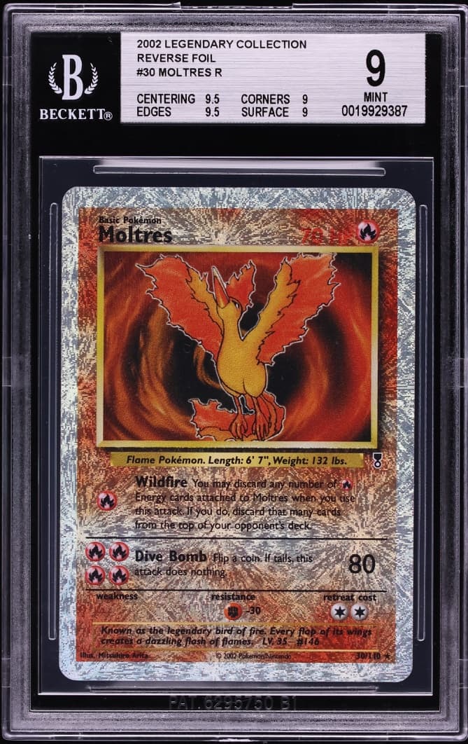 Pokemon Legendary Collection Reverse Holo Moltres #30