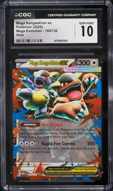 Pokemon Mega Evolution Holo Mega Kangaskhan ex #104