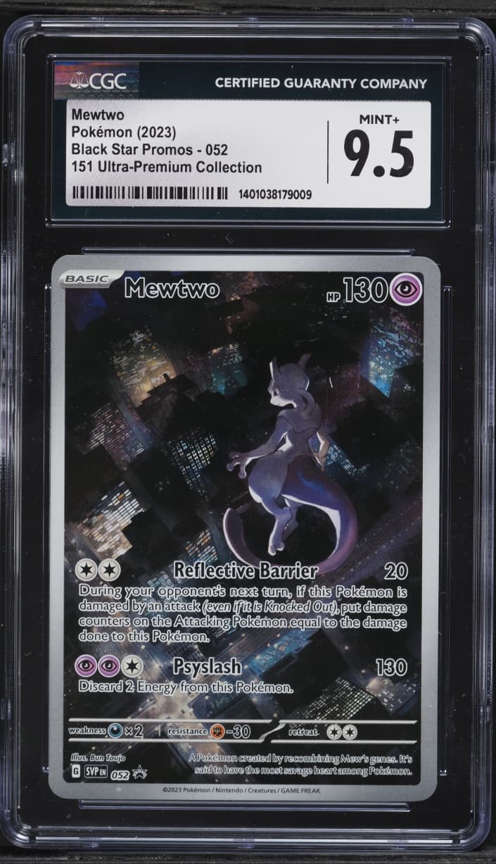 Scarlet & Violet Black Star Promo Ultra Premium Alt Art Mewtwo MINT+