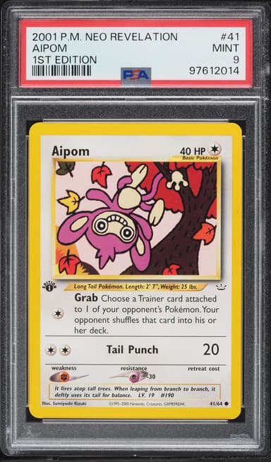 Pokemon Neo Revelation 1st Edition Aipom #41