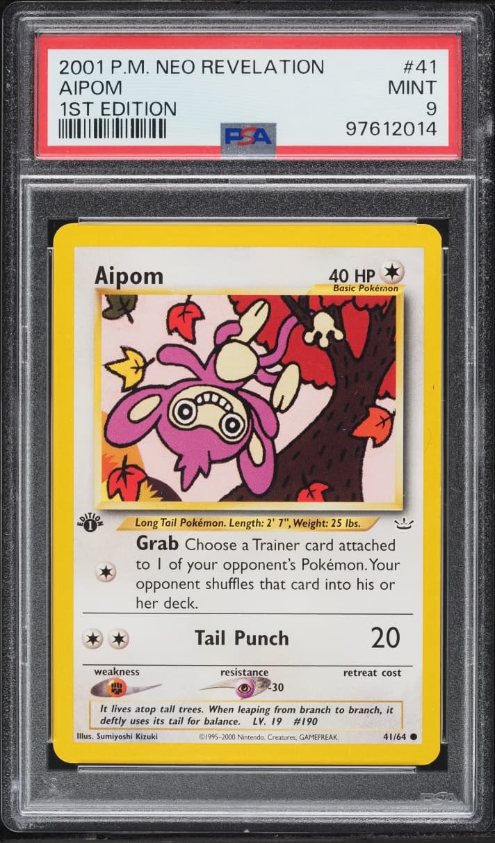 Pokemon Neo Revelation 1st Edition Aipom #41