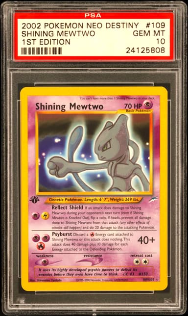 Shining Mewtwo 1st Edition