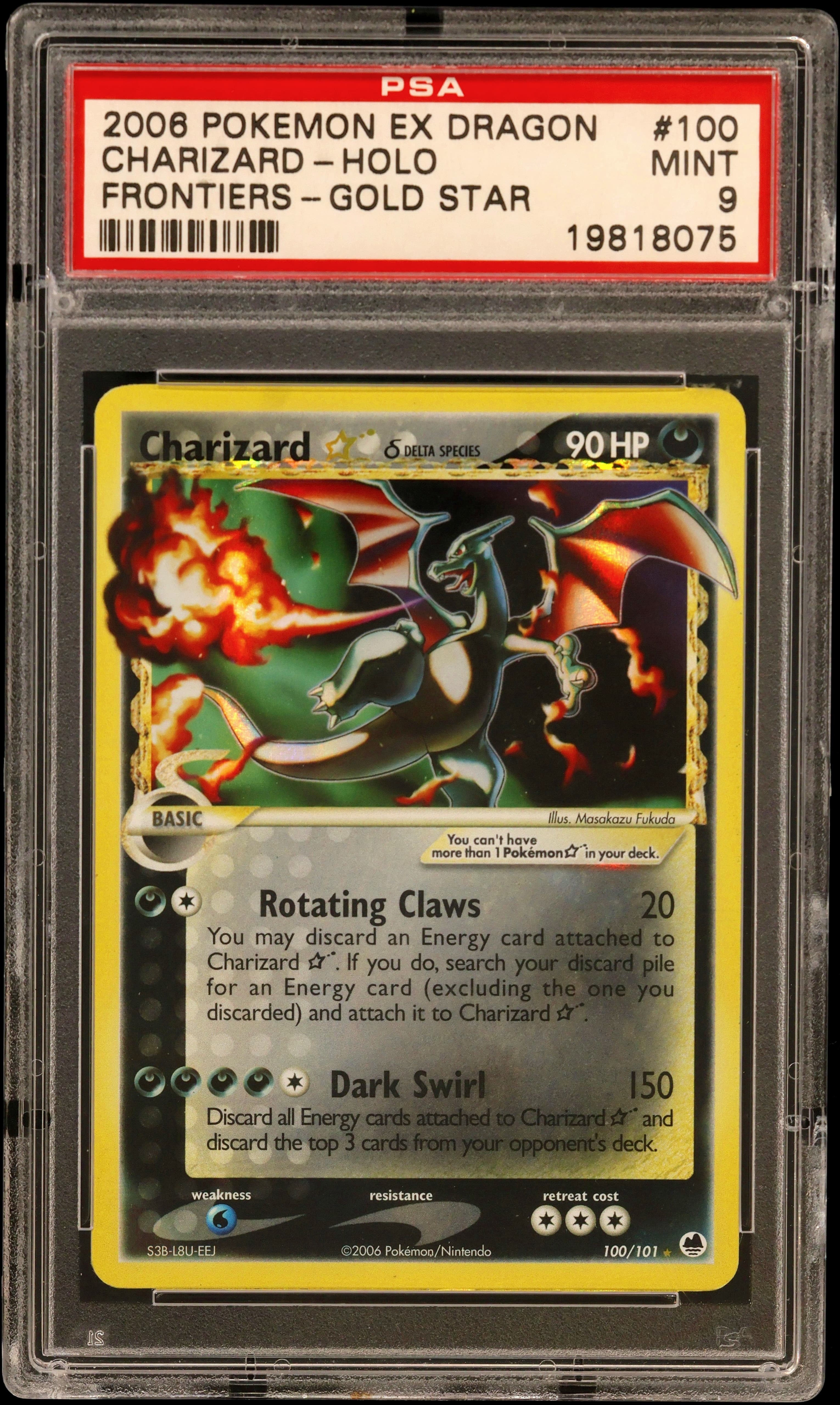 Charizard-Holo Gold Star