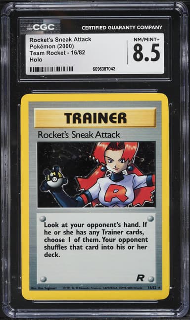 Pokemon Team Rocket Holo Rocket's Sneak Attack #16