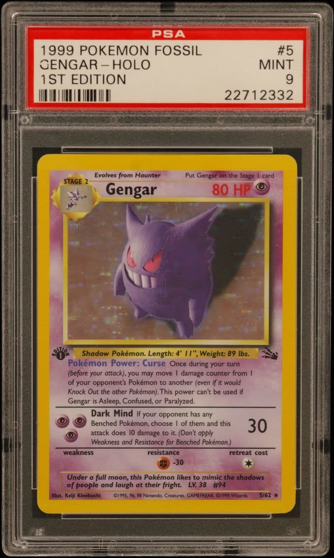 1999 #5 Gengar-Holo 1st Edition 