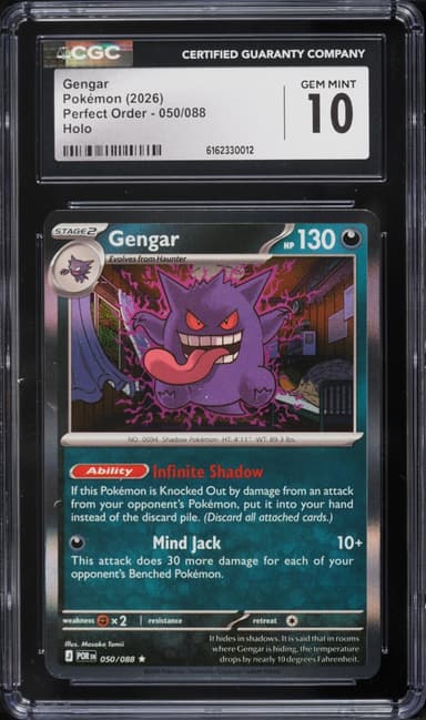 Pokemon Mega Evolution Perfect Order Holo Gengar #050