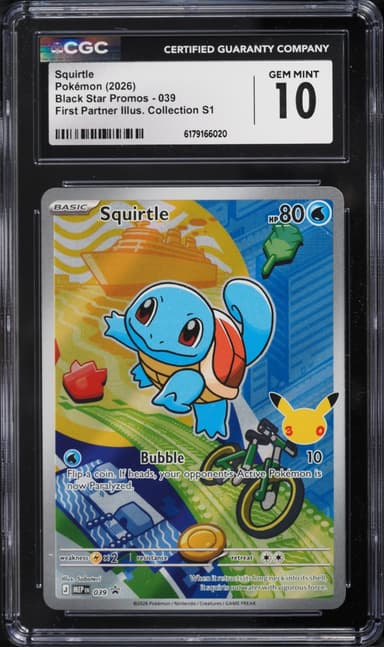 Pokemon Mega Evolution Promo First Partner Full Art Squirtle #39