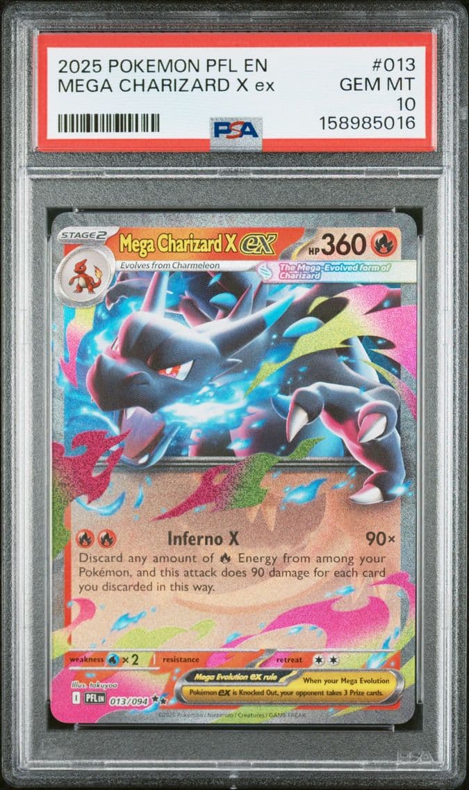 2025 #013 Mega Charizard X EX PS