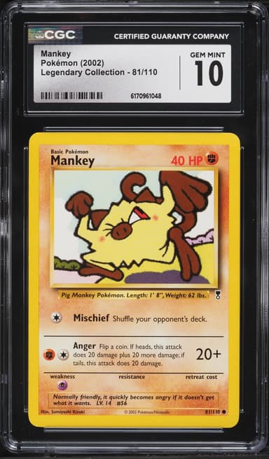 Pokemon Legendary Collection Mankey #81