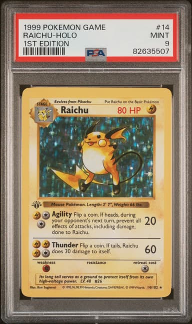 Raichu-Holo 1st Edition