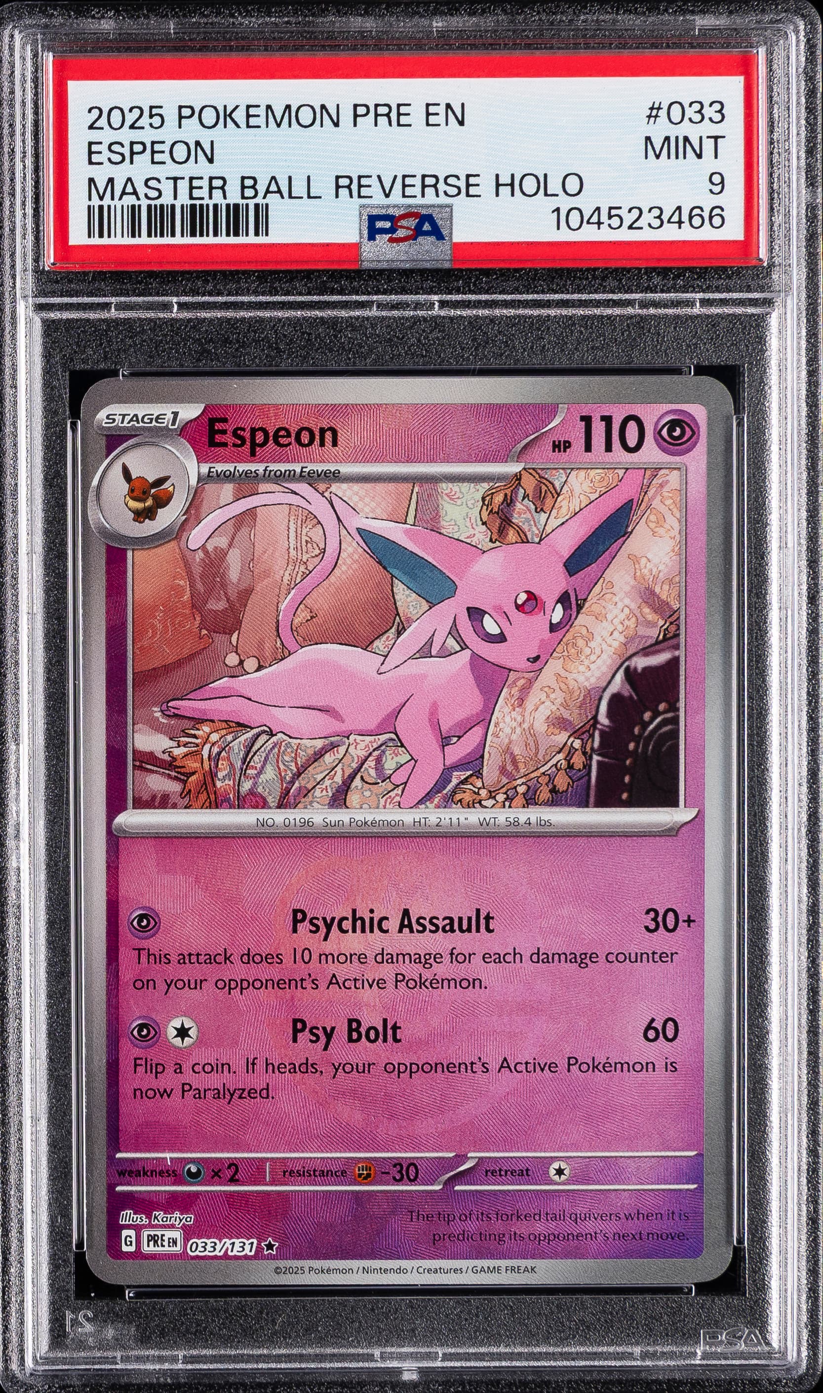 Espeon Master Ball Reverse Holo