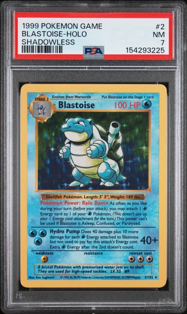 Blastoise-Holo Shadowless