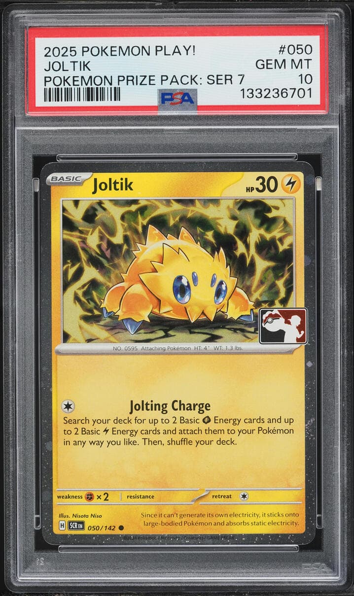 Pokemon Scarlet & Violet Stellar Crown Play! Prize Pack Series 7 Joltik #50