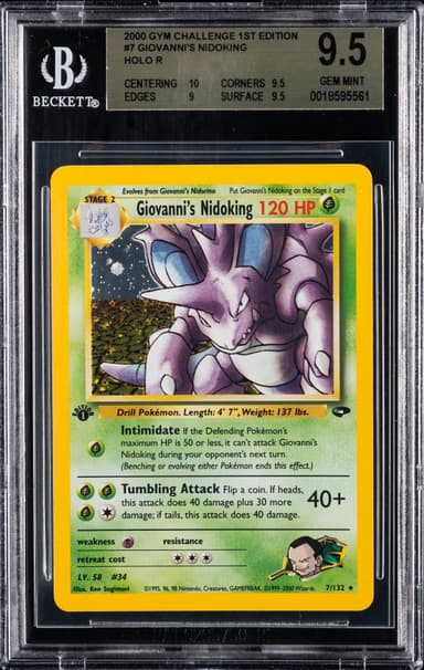 Giovanni's Nidoking Holo-1st Edition
