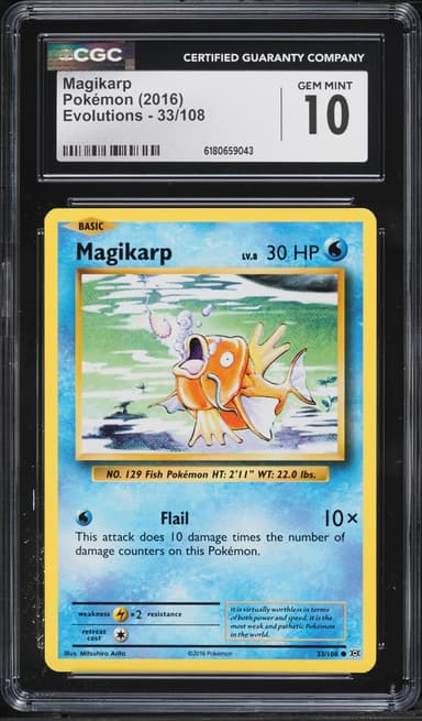 Pokemon XY Evolutions Magikarp #33
