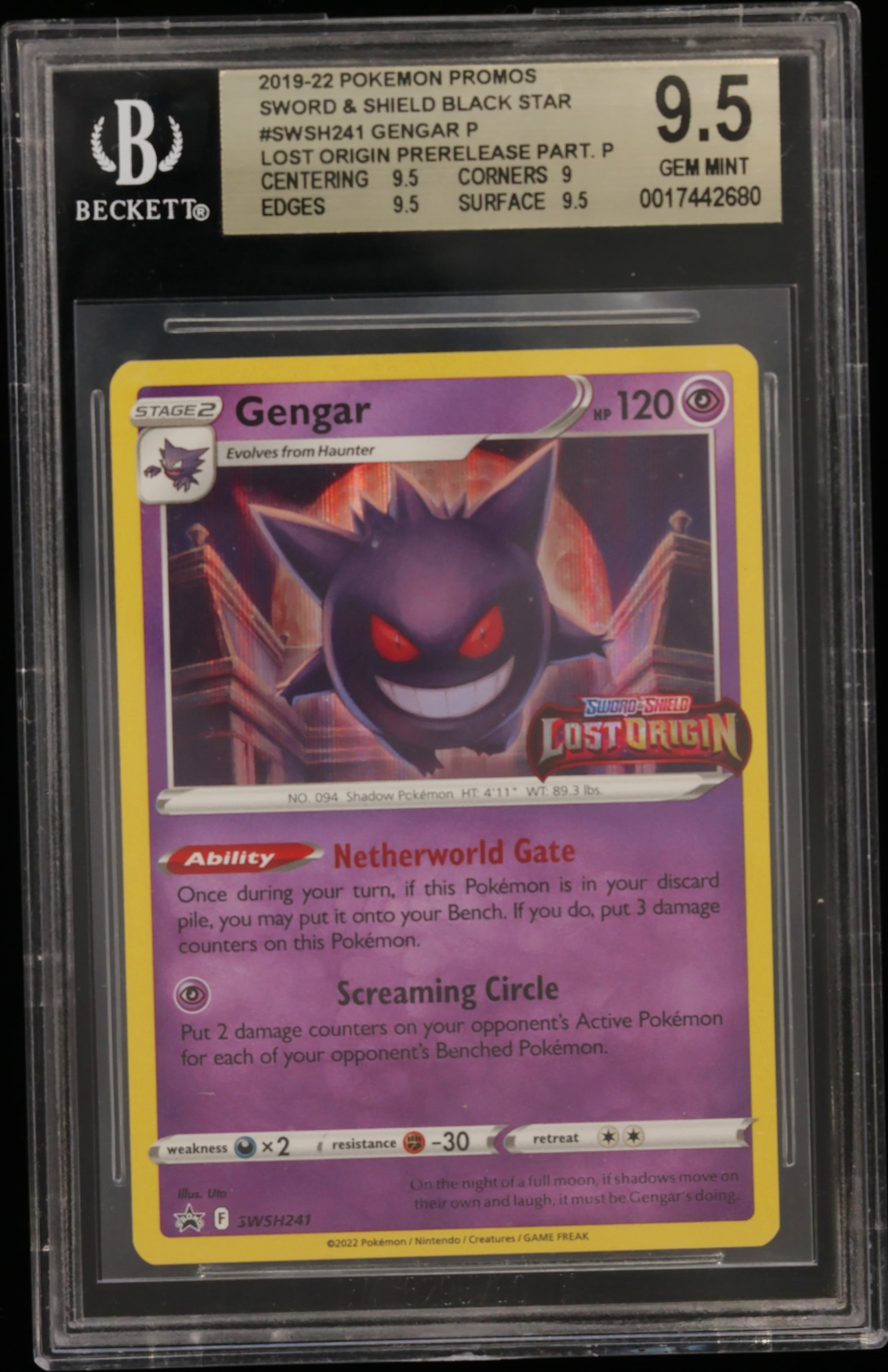 Gengar P/(Lost Origin Prerelease participation)