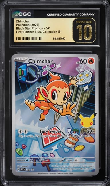 Pokemon Mega Evolution Promo First Partner Illustration S1 Full Art Chimchar #41