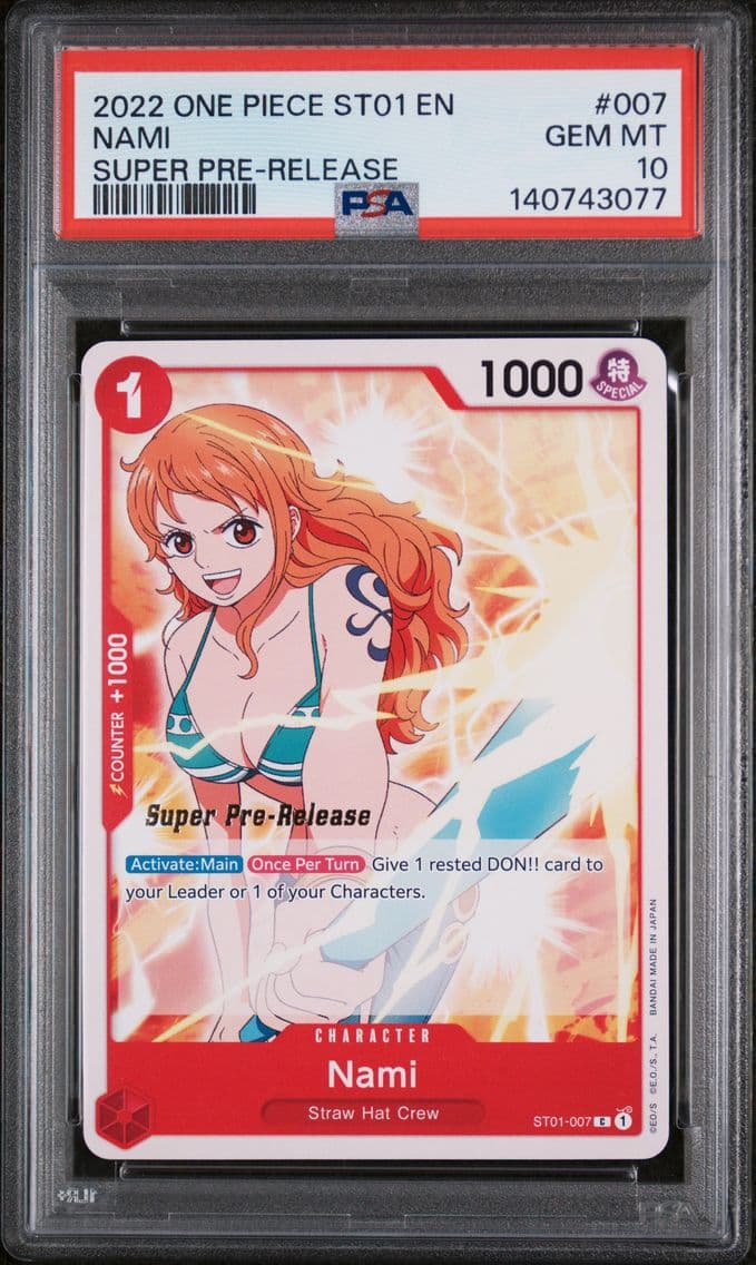 2022 #007 Nami PSA 10 One Piece 