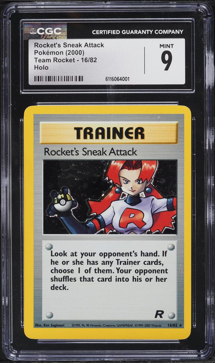 Pokemon Team Rocket Holo Rocket's Sneak Attack #16