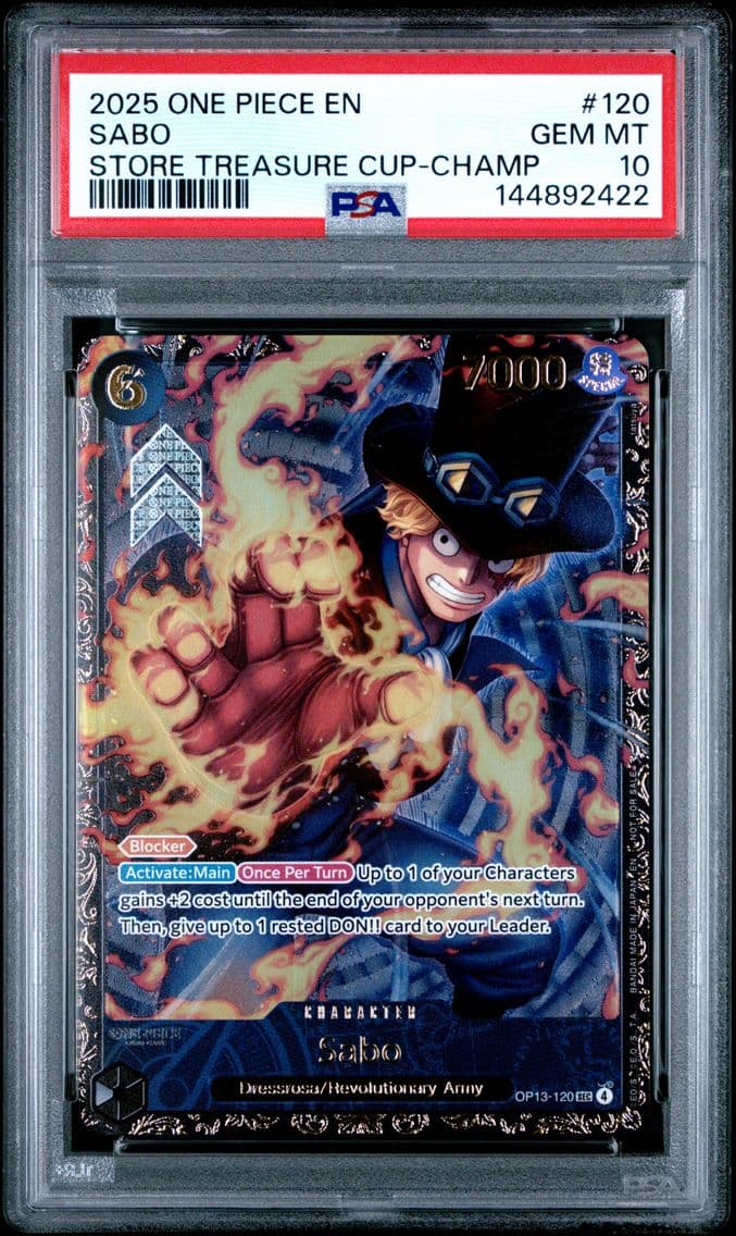 2025 #120 Sabo PSA 10 One Piece