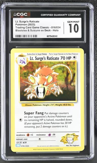 Lt. Surge's Raticate