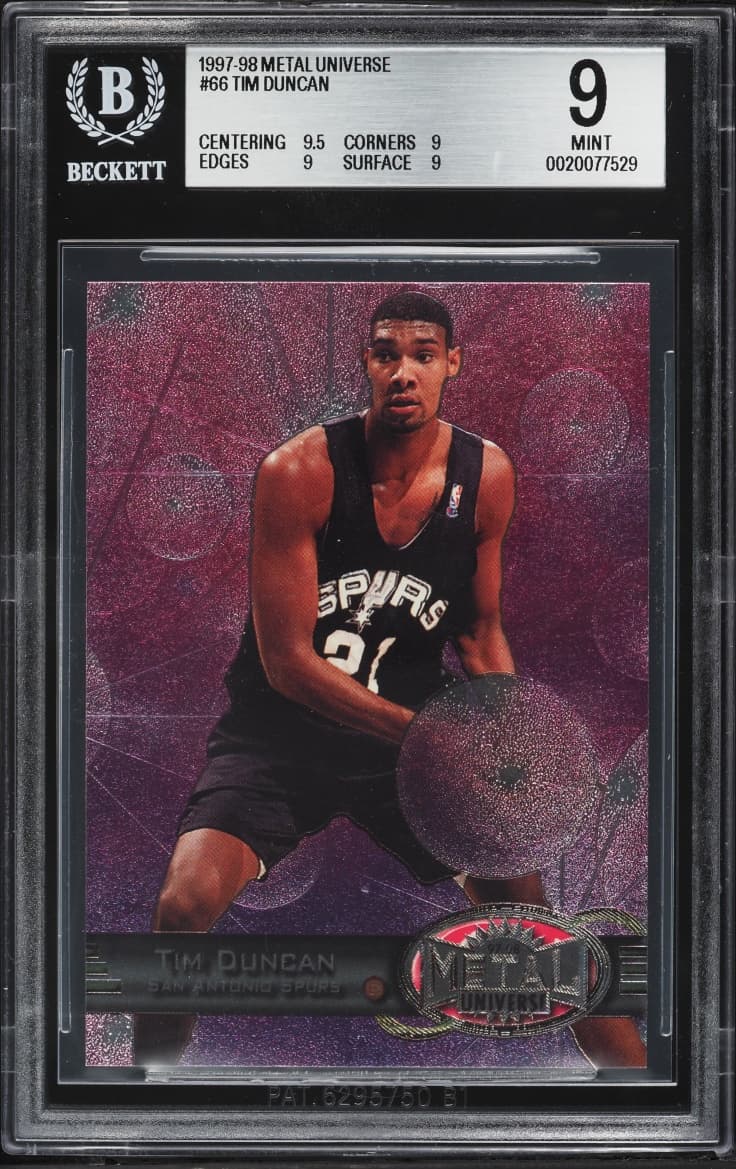 Metal Universe Tim Duncan ROOKIE #66