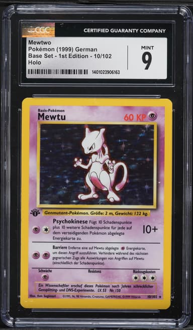 Mewtu-Holo 1st Edition