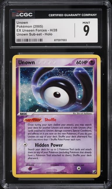 Pokemon EX Unseen Forces Holo Unown #H