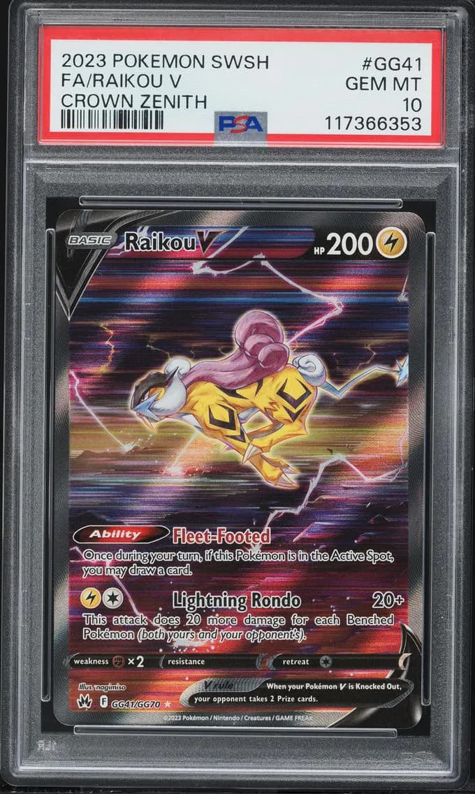 2023 #GG41 Full Art/Raikou V PSA