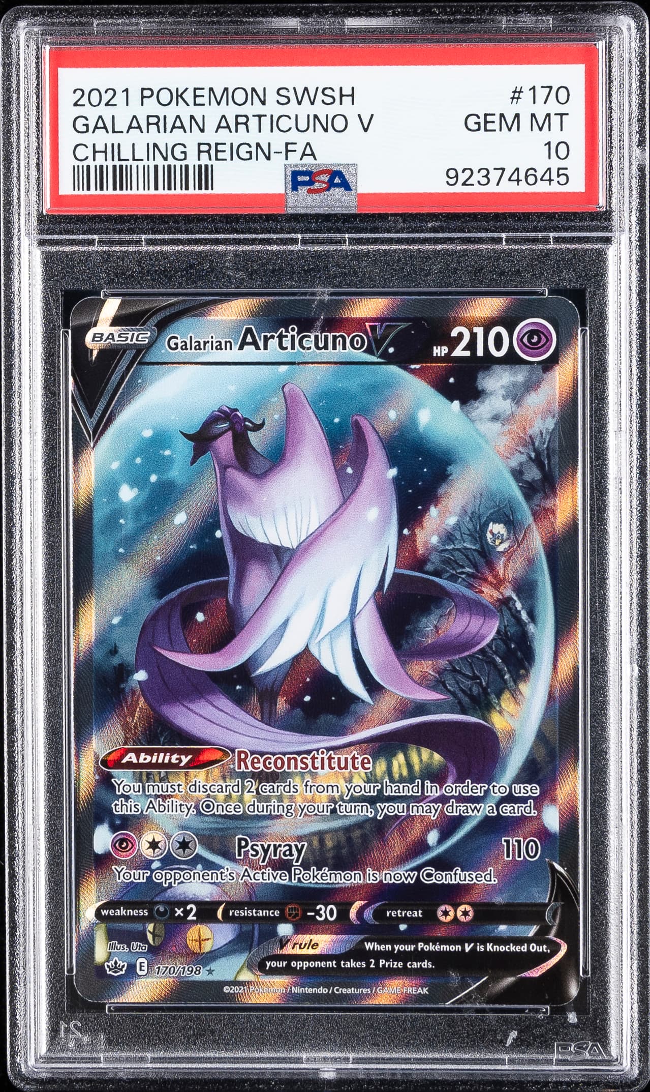 Full Art/Galarian Articuno V
