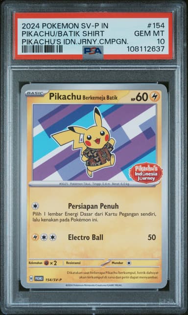 Pikachu in Batik Shirt
