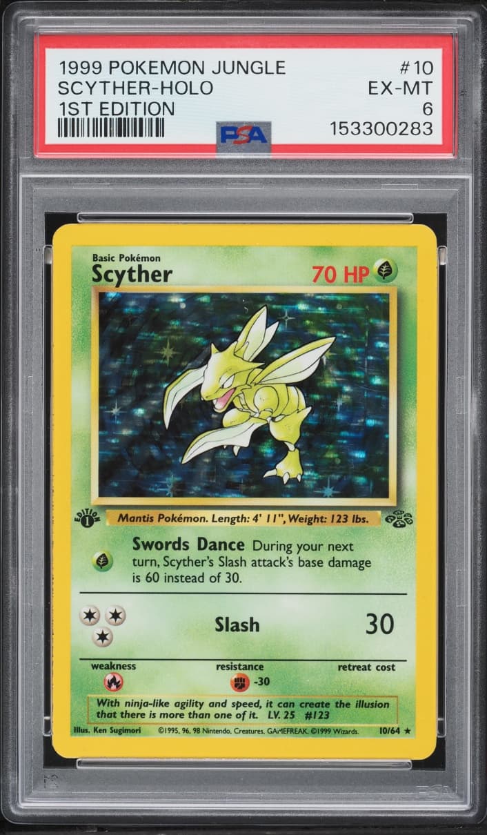 Pokemon Jungle 1st Edition Holo Scyther #10